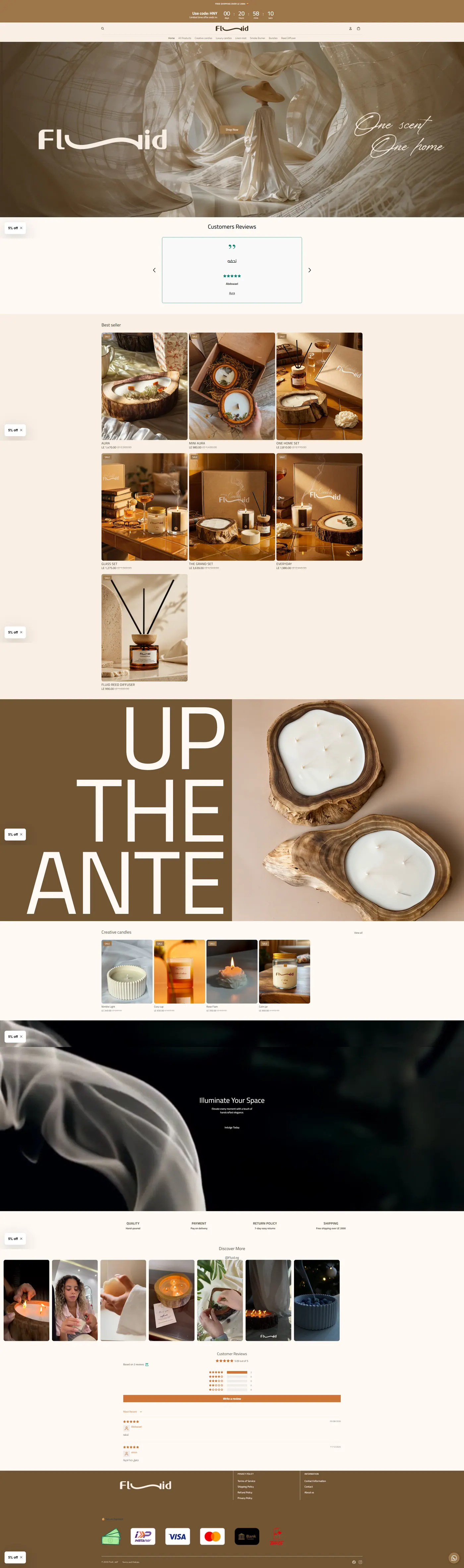Fluid website