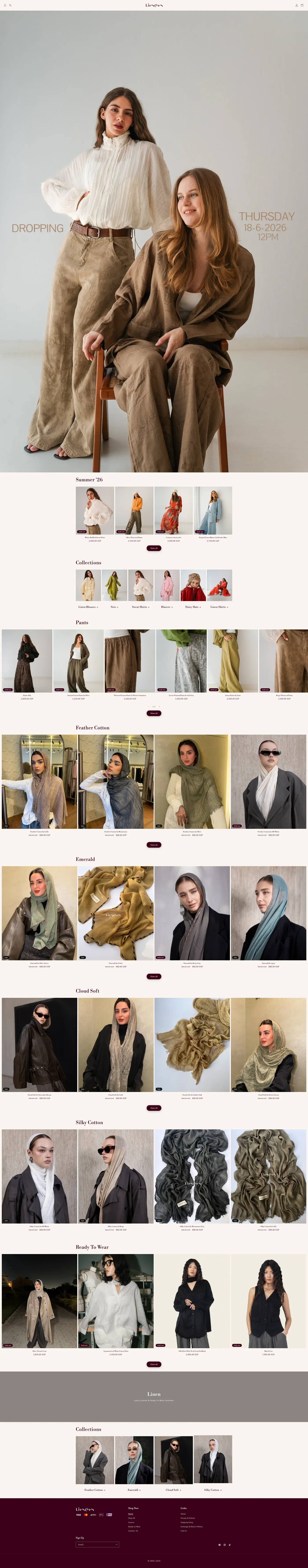 Linen website